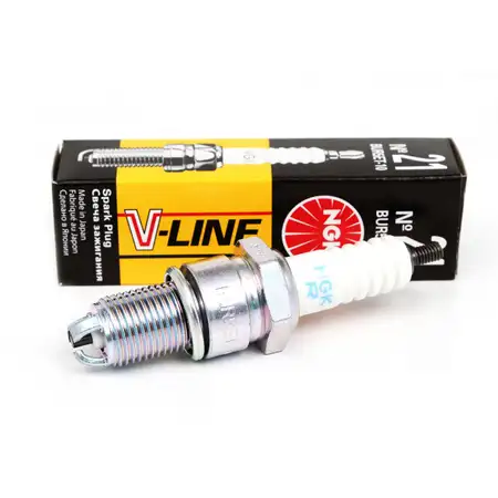 NGK Z&uuml;ndkerze V-Line 21 5932 BUR5ET-10 f&uuml;r Audi 100 80 VW Golf 1 2 Passat