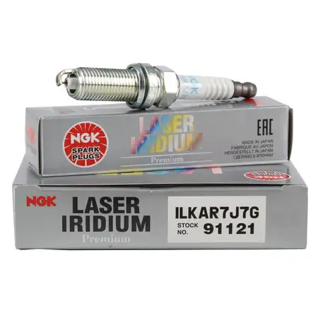 NGK 91121 Z&uuml;ndkerze LASER IRIDIUM ILKAR7J7G f&uuml;r RENAULT CAPTUR CLIO 4 0.9 TCe 90