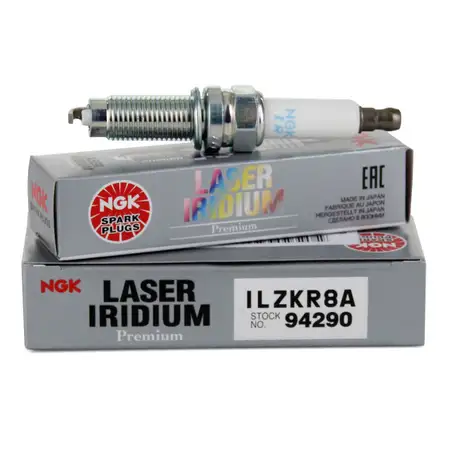 NGK Z&uuml;ndkerze 94290 (1 St&uuml;ck) ILZKR8A LASER IRIDIUM f&uuml;r AUDI PORSCHE SKODA VW