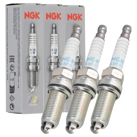 3x NGK 90061 ILKAR7F7G LASER IRIDIUM Z&uuml;ndkerze RENAULT Clio 4 DACIA Logan 2 Sandero 2 0.9