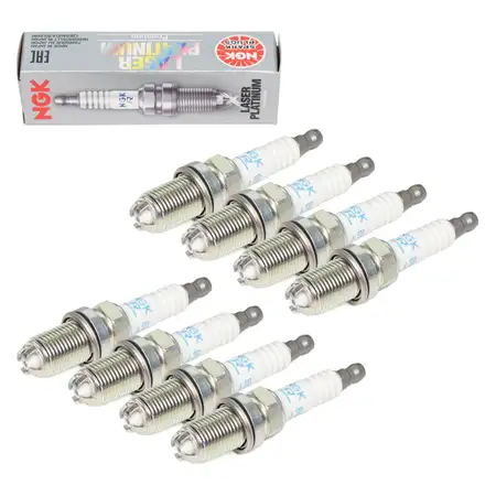 8x NGK 3199 BKR6EQUP Z&uuml;ndkerze AUDI A6 C5 A8 3.7 S6 S8 BMW E39 E60 E61 E38 M62 N62 S62