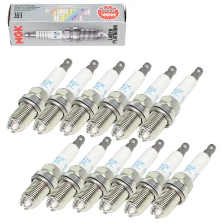 12x NGK 3199 BKR6EQUP Z&uuml;ndkerze BMW 7er E38 750i E65-67 760i 8er E31 850Ci M73 N73