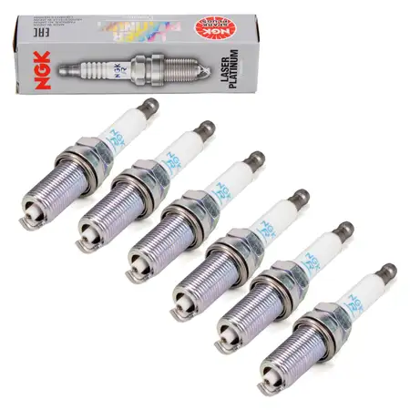 6x NGK 5987 PLZFR6A11S Z&uuml;ndkerze BMW E81-88 E90-93 E60 E61 X1 E84 X3 E83 X5 E70 N52