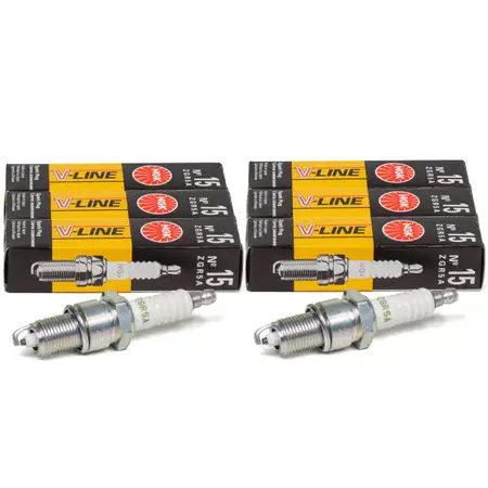 6x NGK 2941 ZGR5A Z&uuml;ndkerze V-LINE 15 BMW 3er E30 5er E34 6er E24 7er E32 Z1 M20 M30