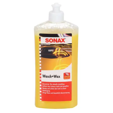 SONAX 313200 Konservierungswachs WASCH &amp; WAX Konzentrat 500ML