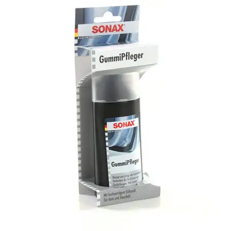 SONAX 340000 GummiPfleger mit hochwertigem Silikon&ouml;l f&uuml;r Auto+Haushalt 100ml