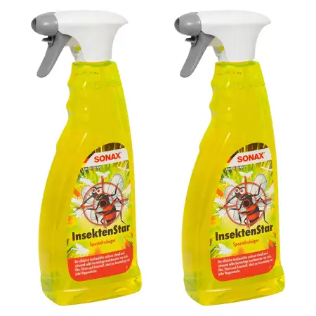 2x 750ml SONAX 233400 InsektenStar Insektenentferner Insektenkiller Reiniger