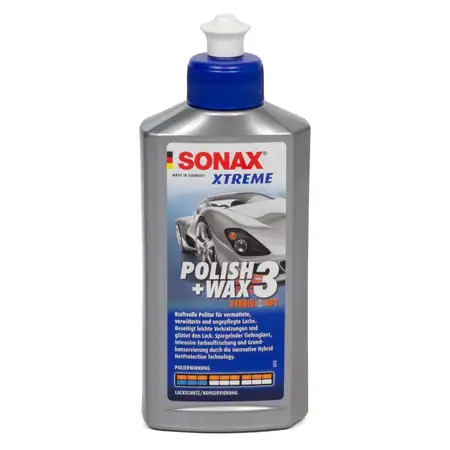 SONAX Autopolitur Lackpolitur XTREME POLISH &amp; WAX 3 HYBRID NPT 250ML