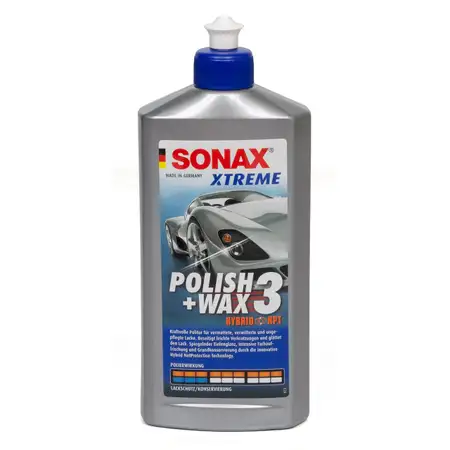 SONAX Autopolitur Lackpolitur XTREME POLISH &amp; WAX 3 HYBRID NPT 500ML