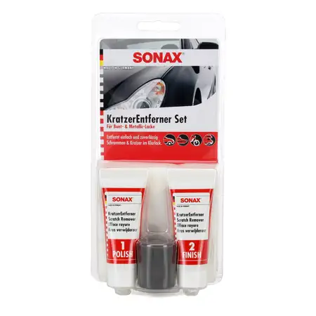 SONAX 305941 Kratzerentferner Autopflege Lackkorrektur Lackpflege Set 50ml