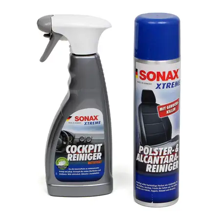 SONAX Xtreme CockpitReiniger Matteffect + Xtreme Polster- &amp; AlcantaraReiniger