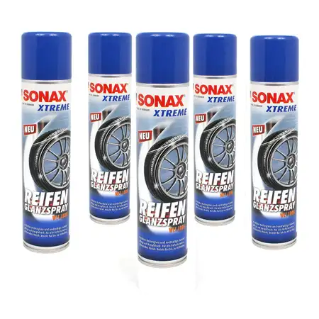 SONAX 235300 Xtreme ReifenGlanzSpray Wet Look Sprayflasche Reifenspray 5x 400ml