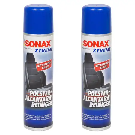 2x 400ml SONAX Xtreme Polster- &amp; AlcantaraReiniger Geruchskiller Reiniger 206300