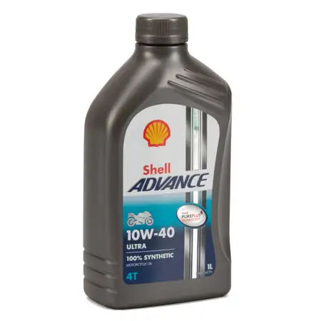 SHELL Motor&ouml;l &Ouml;l ADVANCE ULTRA 4T 4-TAKT 10W-40 API SN JASO MA-2 - 1L 1 Liter