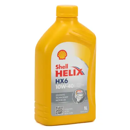 1L 1 Liter SHELL Motor&ouml;l &Ouml;l HELIX HX6 10W-40 10W40 MB 229.3 VW 501.01/505.00