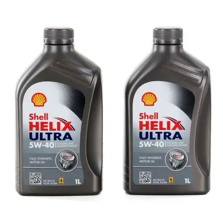 2L 2 Liter SHELL HELIX ULTRA 5W-40 5W40 Motor&ouml;l &Ouml;l MB 226/229.5 VW 502/505.00