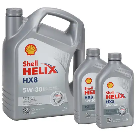 7L 7 Liter SHELL HELIX HX8 5W30 ECT C3 Motor&ouml;l &Ouml;l BMW LL-04 MB 229.31/51 VW 504/507.00