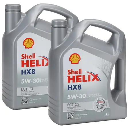 10L 10 Liter SHELL HELIX HX8 5W30 ECT C3 Motor&ouml;l &Ouml;l BMW LL-04 MB 229.31/51 VW 504/507.00