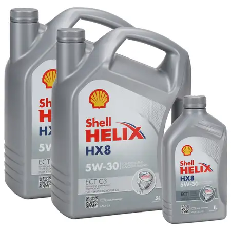 11L 11 Liter SHELL HELIX HX8 5W30 ECT C3 Motor&ouml;l &Ouml;l BMW LL-04 MB 229.31/51 VW 504/507.00