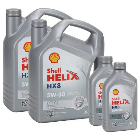 12L 12 Liter SHELL HELIX HX8 5W30 ECT C3 Motor&ouml;l &Ouml;l BMW LL-04 MB 229.31/51 VW 504/507.00