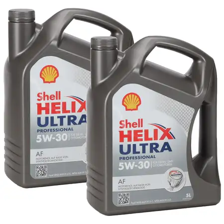 10L 10 Liter SHELL HELIX ULTRA PROFESSIONAL AF 5W-30 Motor&ouml;l &Ouml;l FORD WSS-M2C913-C/-D