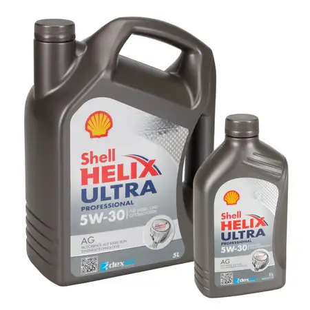 6L 6 Liter SHELL HELIX ULTRA PROFESSIONAL AG 5W-30 Motor&ouml;l &Ouml;l GM OPEL dexos2