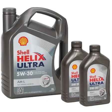 7L 7 Liter SHELL Motor&ouml;l &Ouml;l HELIX ULTRA Professional AM-L 5W30 f&uuml;r BMW LL-04