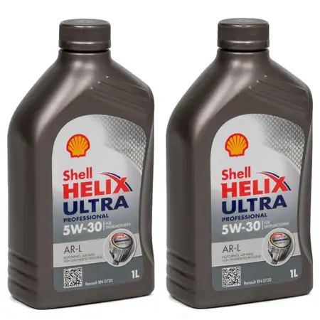 2L 2 Liter SHELL Motor&ouml;l &Ouml;l HELIX ULTRA Professional AR-L 5W30 Renault RN0720