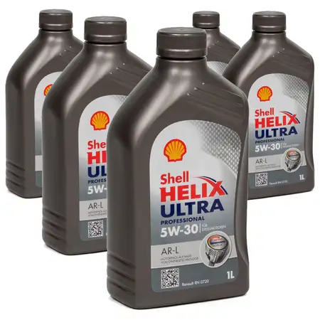 5L 5 Liter SHELL Motor&ouml;l &Ouml;l HELIX ULTRA Professional AR-L 5W30 Renault RN0720