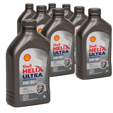 8L 8 Liter SHELL Motor&ouml;l &Ouml;l HELIX ULTRA Professional AR-L 5W30 Renault RN0720