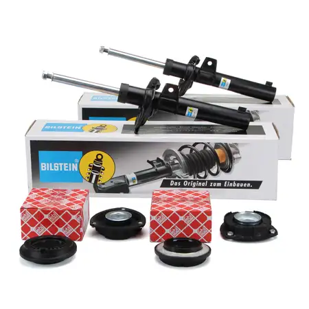 2x BILSTEIN B4 Sto&szlig;d&auml;mpfer + FEBI Domlager SKODA Octavia 3 VW Golf 7 vorne