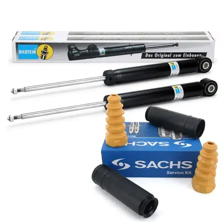 2x BILSTEIN B4 Sto&szlig;d&auml;mpfer + SACHS Staubschutz SKODA Octavias 2 VW Jetta 4 hinten