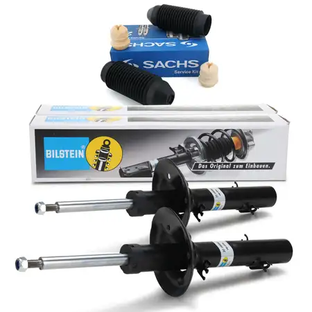 2x BILSTEIN B4 Sto&szlig;d&auml;mpfer + SACHS Staubschutz AUDI A3 VW Bora Golf 4 Allrad vorne