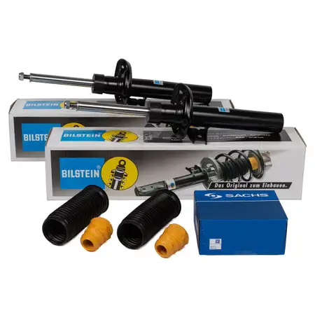 2x BILSTEIN B4 Sto&szlig;d&auml;mpfer + SACHS Staubschutz SEAT Leon SKODA Octavia 2 VW Golf 5 vorne