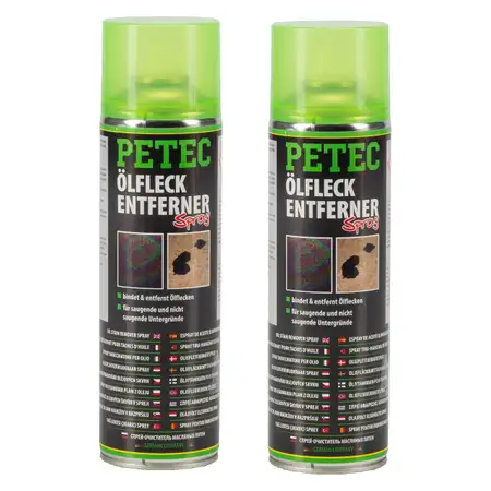 2x 500ml PETEC 72350 &Ouml;lfleckentferner &Ouml;l Entferner Fleckentferner Spray