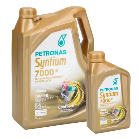 6L 6 Liter PETRONAS Syntium 7000 E 0W-40 Motor&ouml;l &Ouml;l BMW LL-01 MB 229.5 VW 502/505.00