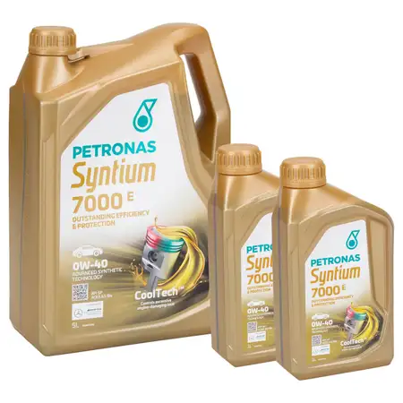 7L 7 Liter PETRONAS Syntium 7000 E 0W-40 Motor&ouml;l &Ouml;l BMW LL-01 MB 229.5 VW 502/505.00