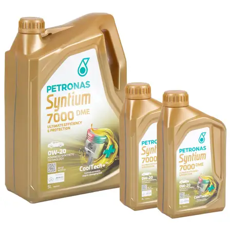 7L 7 Liter PETRONAS Syntium 7000 DME 0W-20 Motor&ouml;l &Ouml;l API SP ACEA C6 MB 229.71/72