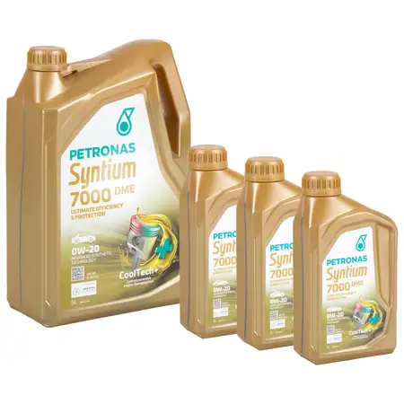 8L 8 Liter PETRONAS Syntium 7000 DME 0W-20 Motor&ouml;l &Ouml;l API SP ACEA C6 MB 229.71/72