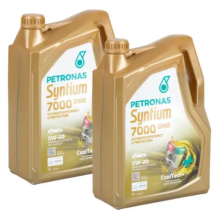 10L 10 Liter PETRONAS Syntium 7000 DME 0W-20 Motor&ouml;l &Ouml;l API SP ACEA C6 MB 229.71/72