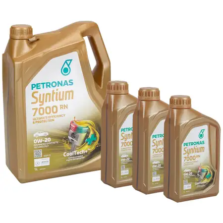 8L 8 Liter PETRONAS Syntium 7000 RN 0W-20 Motor&ouml;l &Ouml;l ACEA C5 Renault RN17FE