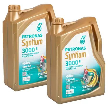 10L 10 Liter PETRONAS Syntium 3000 E 5W-40 Motor&ouml;l &Ouml;l BMW LL-01 MB 229.5 VW 502/505.00