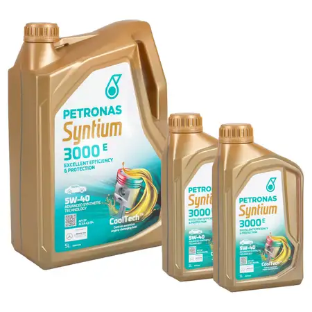 7L 7 Liter PETRONAS Syntium 3000 E 5W-40 Motor&ouml;l &Ouml;l BMW LL-01 MB 229.5 VW 502/505.00