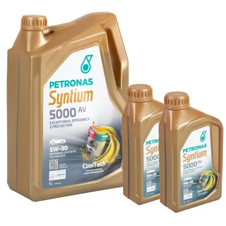 7L 7 Liter PETRONAS Syntium 5000 AV 5W-30 Motor&ouml;l &Ouml;l MB 229.51/52 VW 504/507.00 BMW LL-04