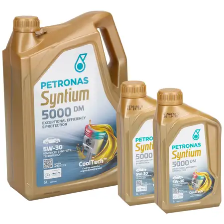 7L 7 Liter PETRONAS Syntium 5000 DM 5W-30 Motor&ouml;l &Ouml;l BMW LL-04 MB 229.51/52 VW 505.00/01