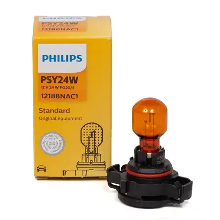 PHILIPS 12188NAC1 Blinkerbirne Lampe Birne Gl&uuml;hbirne PSY24WNA 12V 24W PG20/4