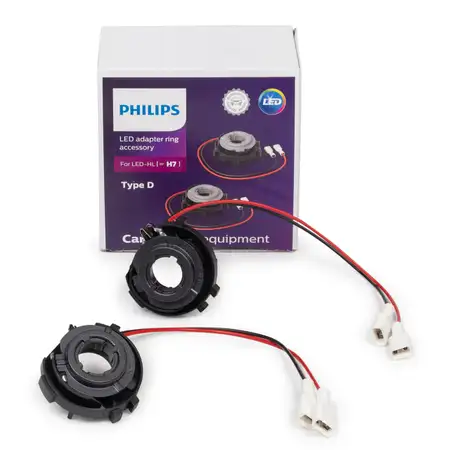 PHILIPS 11176X2 Adapterringe Lampenfassung H7 LED Typ D PX26d VW Golf 7 Mk7