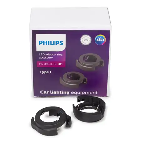 PHILIPS 11179X2 Adapterringe Lampenfassung H7 LED Typ I PX26d f&uuml;r VW Passat B6