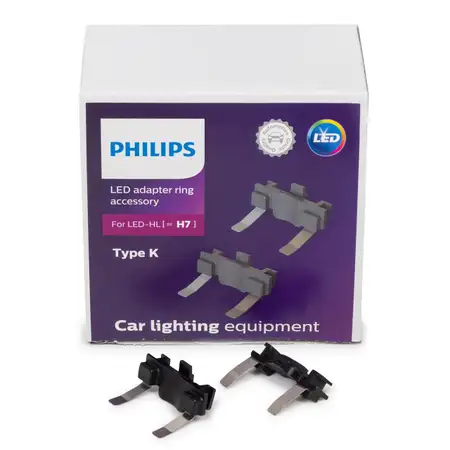 PHILIPS 11180X2 Adapterringe Lampenfassung H7 LED Typ K PX26d f&uuml;r FORD Focus 4