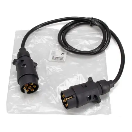 PROPLUS 343540 Anh&auml;nger Verl&auml;ngerungskabel mit 2x Stecker 7-polig PVC 1M 100cm